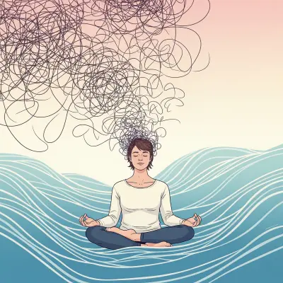 Ilustrație pentru o minte calmă și eliberată de stres