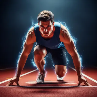 Atlet atingând performanța maximă cu ajutorul hipnoterapiei